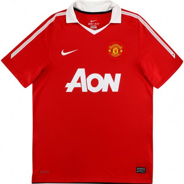Authentic Camiseta Manchester United 1ª Retro 2010 2011 Rojo
